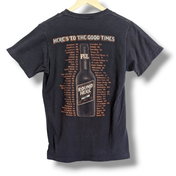 Florida Georgia Line Round Here Concert Tee Small Navy 100% Cotton - Picture 2 of 11